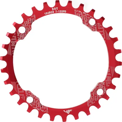 Produktbild von 104BCD Single Speed ​​Kettenblatt Aluminiumlegierung 30T Kurbelzubehör für MountainbikeRot