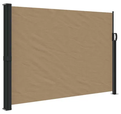 Zdjęcie produktu dla vidaXL Wysuwana markiza boczna Taupe 140x600 cm