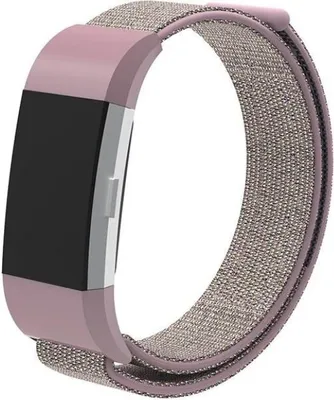 Produktbild von Strap-it Fitbit Charge 2 Nylonarmband (Rosa Sand)