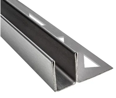 Immagine prodotto di Glaswerk Westfalen - Acciaio inossidabile. Profilo a U, dimensioni 2440 x 19 x 9 mm