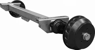 Produktbild von KNOTT gebremste Achse 1800 kg, 1100 mm für Minibagger-Trailer und Anhänger
