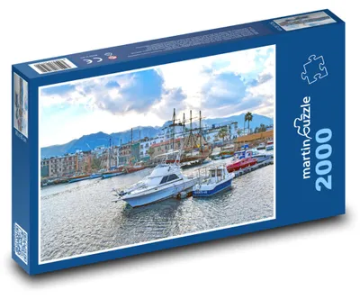 Obrázek produktu pro Puzzle 2000 Kypr - přístav s loděmi - martinpuzzle