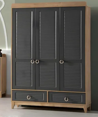 Image de Armoire Grise Bois Armoire Design Chambre d'enfant Armoires
