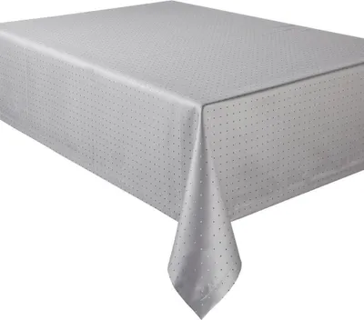 Produktbild von Curt Bauer Damast-Tischtuch Petito 3815 Farbe platin Größe 130x275
