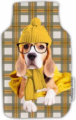 Image de Housse de bouillotte Beagle a lunette