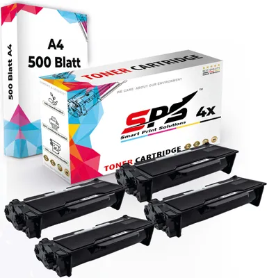Produktbild von Druckerpapier A4 + 4x Multipack Set Kompatibel für Brother DCP-L 5500 (TN-3480) Toner-Kit Schwarz