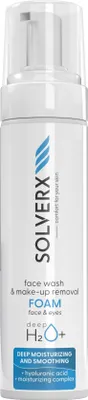 Obrázok produktu pre Solverx Deep H2O+ Penivý čistiaci prípravok na tvár, 200 ml