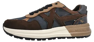 Image de Mustang : Chaussures de sport pour femmes, type lacets, couleur marron, style décontracté
