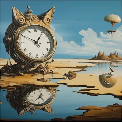 Produktbild von Wallario selbstklebende Möbelfolie/ Tischdecke für Innen und Außen, Größe: 50 x 50 cm - Spiegelungen der Zeit