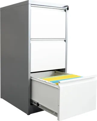 Produktbild von Metalsteel Hängeregistraturschrank HDK-A03, 3 Schubläden, Format DIN A4, demontiert, 1015 x 400 x 600 mm