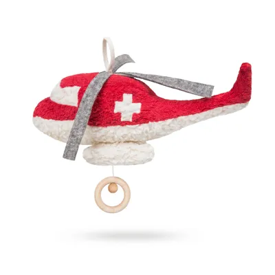 Produktbild von Efie  Baby Spieluhr Hubschrauber – Melodie Schlaf Kindchen schlaf, Kuschelspieluhr aus kbA Baumwolle,  Germany