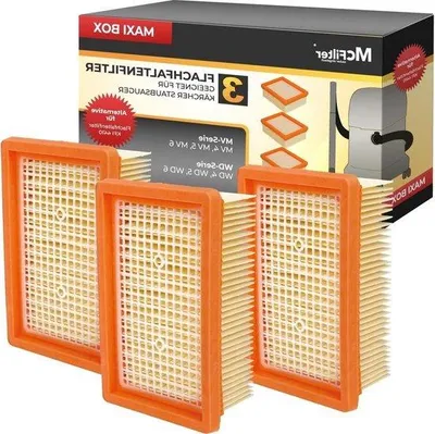 Image de 3 filtres pour aspirateurs eau et poussière, WD4, WD5, WD6, 2.863-005.0, KWD 4-6