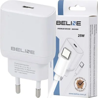 Produktbild von Beline Charger 25W USB-C + USB-C cable, white