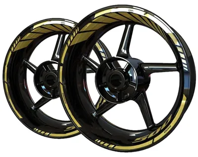 Image de Autocollants réfléchissants pour jantes de moto
