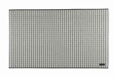 Produktbild von Möve Badteppich Eden Kästchenstruktur Schwarz 60x100