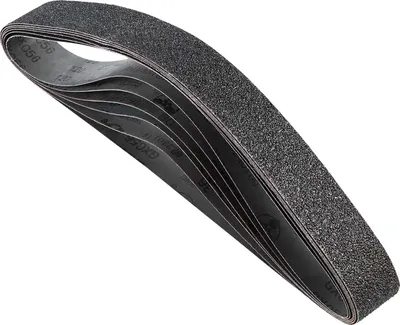 Zdjęcie produktu dla Taśmy szlifierskie VEVOR, 50x1066mm, 6 szt. (ziarnistość 36/40/60/80/100/120), wykonane z węglika krzemu, szlifierka taśmowa z papierem ściernym, do obróbki metali, kompozytów i wykańczania tworzyw sztucznych