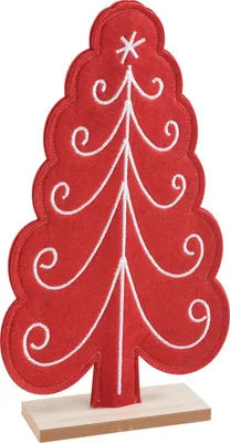 Produktbild von VBS Filzständer "Weihnachtsbaum" Rot