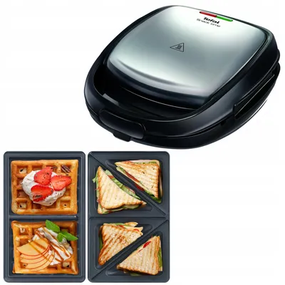 Produktbild von Tefal Snack Time SW341D12 700 W 2-in-1 Sandwichmaker mit austauschbaren Platten