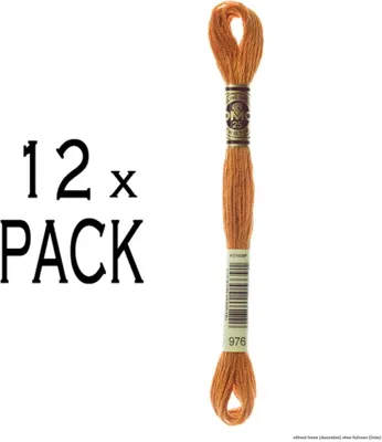 Produktbild von 12x DMC Stickgarn Mouline Special 117 mc - 976, 6-fädig, 8 m