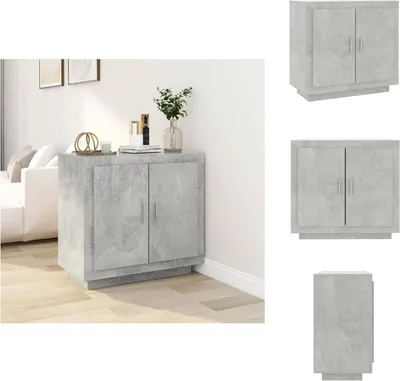 Produktbild von vidaXL Sideboard Betongrau 80x40x75 cm Holzwerkstoff -  Sideboards