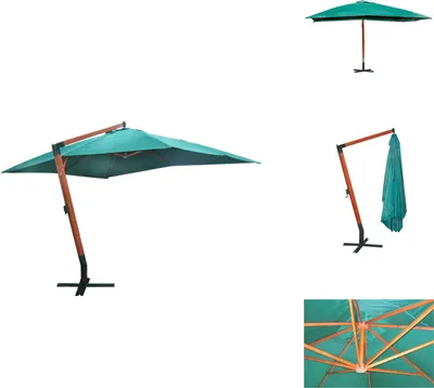 Immagine prodotto di vidaXL Ampelschirm Melia 300x400 cm Verde - Ombrelloni e tende da sole