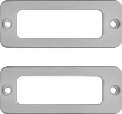 Produktbild von CombiCraft Etikettenhalter aus Aluminium  65x25 mm mit 2 Befestigungslöcher - pro 10 Stück