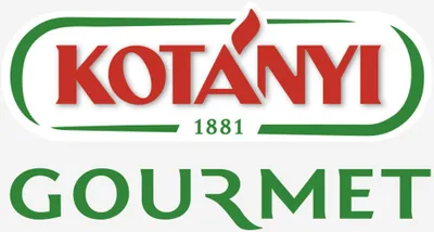 The image displays the Kotanyi brand logo and the word "Gourmet" in large green lettering.