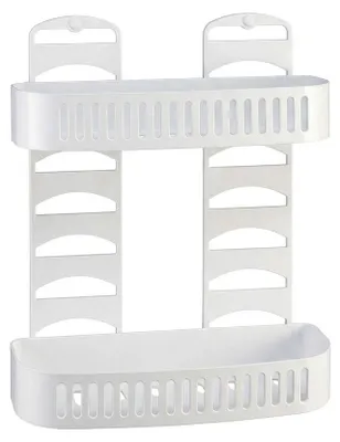 Immagine prodotto di Mensola a Due Piani HEMAX - Scaffale Portaoggetti Bianco.Colore:Bianco