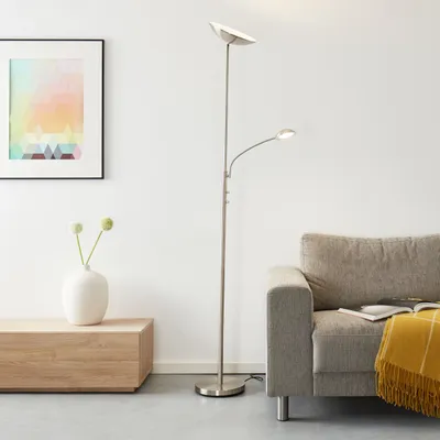 Obrázek produktu pro Stropní svítidlo s teplým bílým světlem - Stojací lampa s nastavitelným ramenem pro čtení