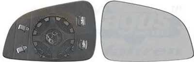 Produktbild von Van Wezel Außenspiegelglas rechts für Opel Astra H A04 ab 9/2009 + Kombi Cabrio