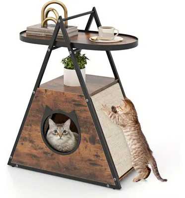 Produktbild von Krabbaumöbel - Kratzbox - Katzenkratzbaum - Katzenhaus - Katzenmöbel - Kompakt, 60x76 cm