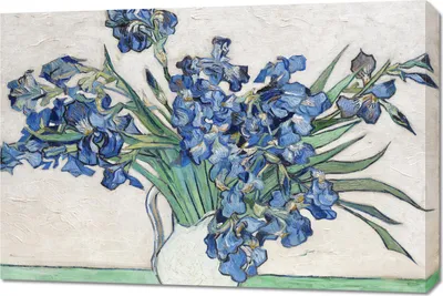 Zdjęcie produktu dla Obraz 90x60cm Irises 2, Van Gogh Vintage do Salonu