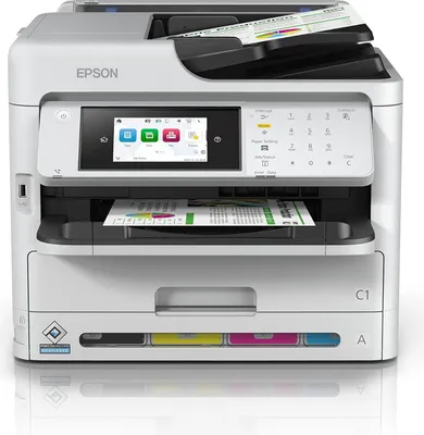 Produktbild von Epson WorkForce Pro WF-C5890DWF, Tintenstrahl, Farbdruck, 4800 x 1200 DPI, A4, Direktdruck, Schwarz, Grau