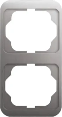 Produktbild von Busch-Jaeger Abdeckrahmen 2-fach Busch-Jaeger 1732-20 platin, 1 Stk.