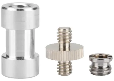 Obrázok produktu pre Robustný kovový adaptér na statívové skrutky 1/4" a 3/8" pre držiak fotoaparátu na statíve s dáždnikom