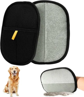 Produktbild von Pflegehandschuhe 2 Stück, doppelseitige Fellentfernung, für Katzen