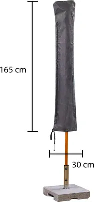 Produktbild von Winza Outdoor Covers - Gartenmöbelzubehör - Gartenmöbel-Schutzhüllen - Premium Abdeckung/Schutzhülle Stock Sonnenschirm - 165x30 cm