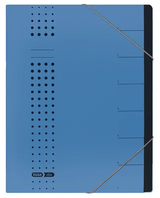 Zdjęcie produktu dla Elba 400002020 Organizer szykowny - 7 przegródek, A4, karton (RC), 450 g/m², niebieski