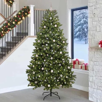 Immagine prodotto di Maison Exclusive - Albero di Natale artificiale verde, 270 cm, in PVC e metallo