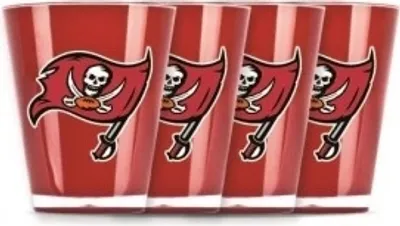 Produktbild von NFL Tampa Bay Buccaneers 4er Set Shot Gläser Schnaps Glas Schnapsglas 4 Stück
