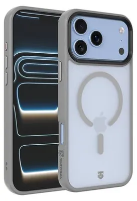 Productafbeelding van Tactische achterkantbescherming MagForce Hypersand voor iPhone 17 Pro Max/18 Pro Max, lichtgrijs