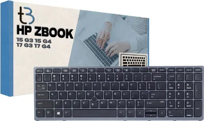 Image de Clavier d'ordinateur portable Tradebit pour HP G3 G4, QWERTY américain, rétroéclairé