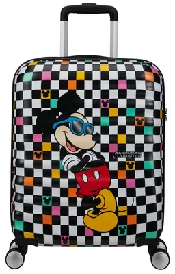 Productafbeelding van American Tourister trolley Wavebreaker Disney Spinner 55 / 20 TSA Disney FL Mickey Check veelkleurig