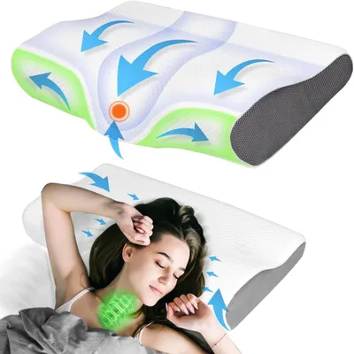 Produktbild von Ergonomische Nackenstützkissen Nackenkissen Schlaf Kopfkissen Memory Foam Kissen