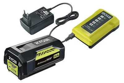 Image de 1 batterie lithium+ 36V - RYOBI RY36BC60A-140 - 4,0 Ah et 1 chargeur rapide 6,0 A