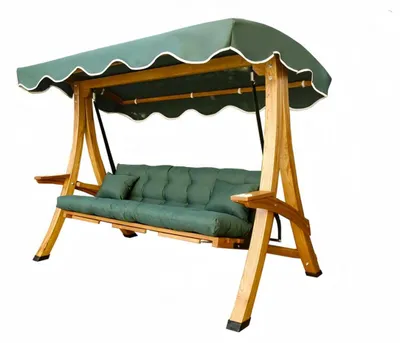 Produktbild von Robuste Beige Gartenschaukel Gartenpendelstuhl Edler Gartenhängesessel Neu