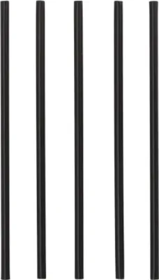Produktbild von 100 Papstar Mehrweg-Shake-Halme PP Ø 8 mm, 25 cm schwarz 37481