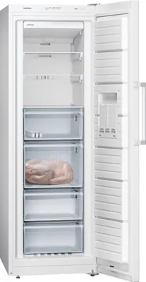 Image de Congélateur Siemens, modèle sur pied, noFrost, 225 l, 176 x 60 cm, EK E, blanc, 1 unité.