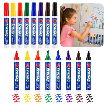 Immagine prodotto di Set di 8 pennarelli colorati per lavagna