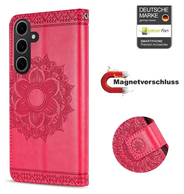 Produktbild von Handy Tasche für Samsung Galaxy A05s Hülle Handyhülle Klapphülle Wallet Case in Rot